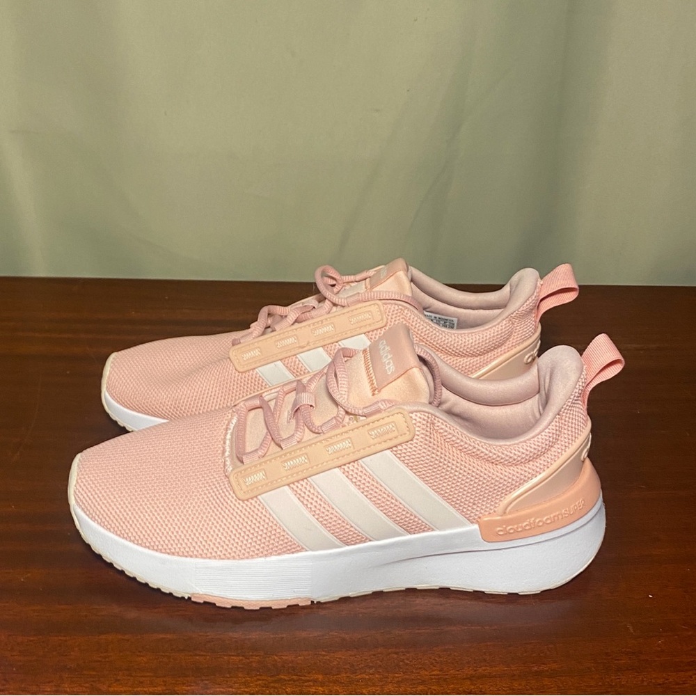 Adidas  Women’s Racer TR21 Running Shoes Vapour Pink White  Size  8.5 EUC